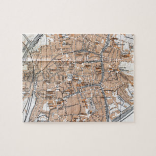 kaart van Brugge (1905) Legpuzzel