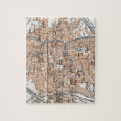  kaart van Brugge (1905) Legpuzzel (Verticaal)