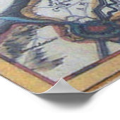 kaart van Brugge België (17e eeuw) Poster (Hoek)