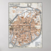  kaart van Brussel (1905) Poster (Voorkant)