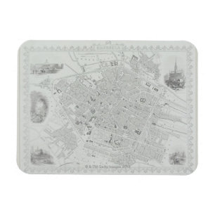  kaart van Brussel Magneet