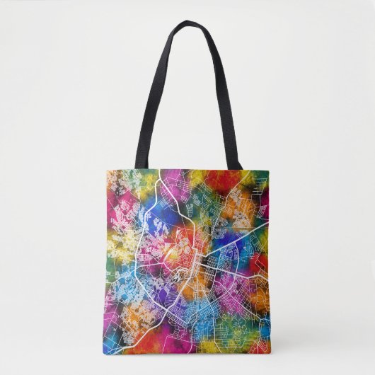 Kaart van Bulawayo Zimbabwe Tote Bag (Voorkant)