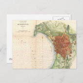  kaart van Burlington Vermont (1872) (Voorkant / Achterkant)