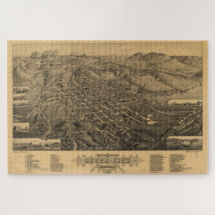  kaart van Butte Montana (1884) Legpuzzel