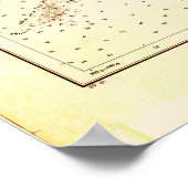  kaart van Buzzards Bay (1933) Poster (Hoek)