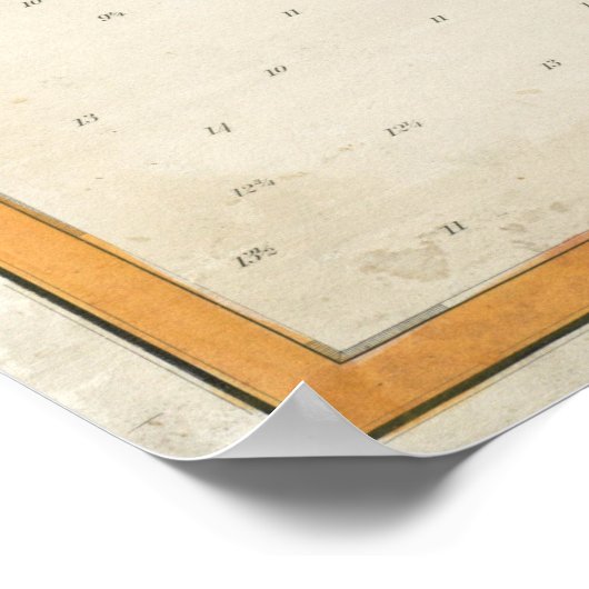  kaart van Buzzards Bay MA (1876) Poster (Hoek)