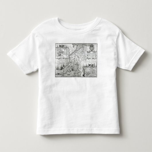 Kaart van Caernarvon, 1616 Kinder Shirts (Voorkant)