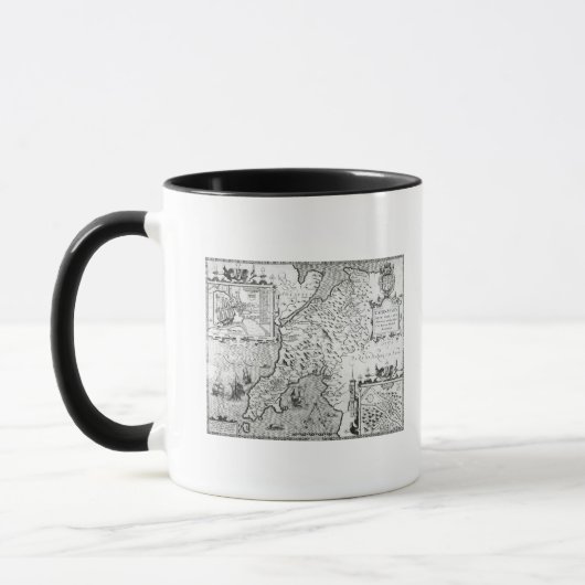 Kaart van Caernarvon, 1616 Mok (Links)