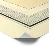  kaart van Caïro Egypte (1822) Poster (Hoek)