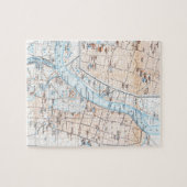 kaart van Calcutta India (1914) Legpuzzel (Horizontaal)