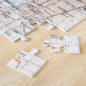 kaart van Calcutta India (1914) Legpuzzel (Zijkant)