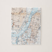  kaart van Calcutta India (1914) Legpuzzel (Verticaal)