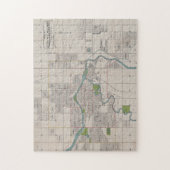  kaart van Calgary Alberta Canada (1906) Legpuzzel (Verticaal)