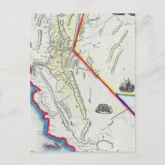 Kaart van Californië (Voorkant)