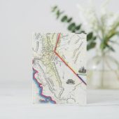 Kaart van Californië (Staand voorkant)