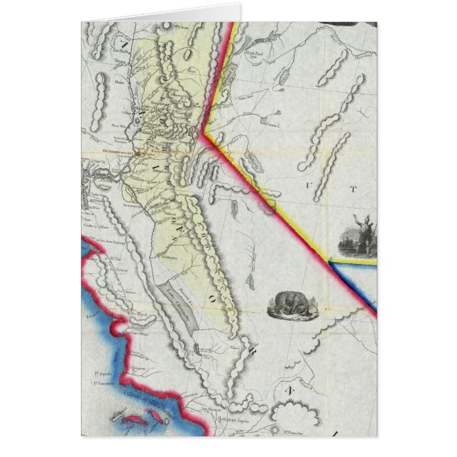 Kaart van Californië (Voorkant)