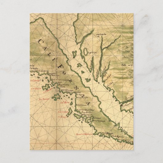kaart van Californië (1650) (Voorkant)