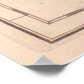 kaart van Californië (1657) Poster (Hoek)