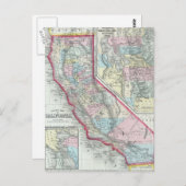  kaart van Californië (1860) (Voorkant / Achterkant)