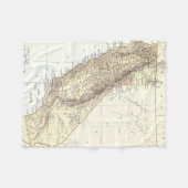  kaart van Californië (1878) Fleece Deken (Voorkant (Horizontaal))