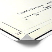 kaart van Californië (1878) Poster (Hoek)