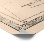  kaart van Californië (1883) Poster (Hoek)