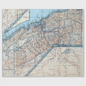  kaart van Californië (1921) Cadeaupapier (Vlak)