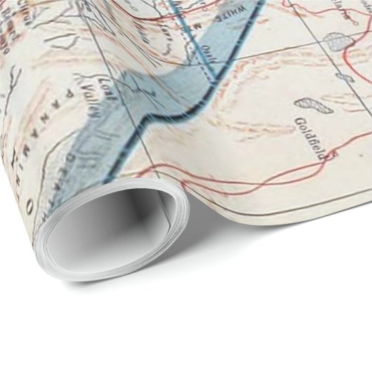  kaart van Californië (1921) Cadeaupapier (Rol Hoek)