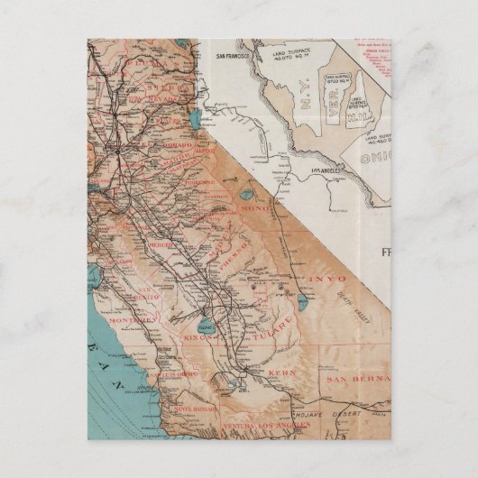 Kaart van Californië 2 (Voorkant)