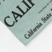 Kaart van Californië 2 Fleece Deken (Hoek)