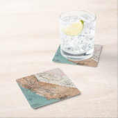 Kaart van Californië 2 Kartonnen Onderzetters (Insitu)