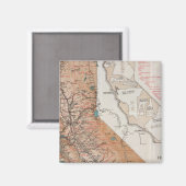 Kaart van Californië 2 Magneet (Voorkant / Achterkant)