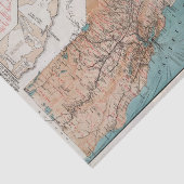 Kaart van Californië 2 Tissuepapier (Detail)