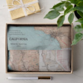 Kaart van Californië 2 Tissuepapier (Geschenk)