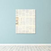 Kaart van Californië 4 Canvas Afdruk (Insitu (Houten vloer))