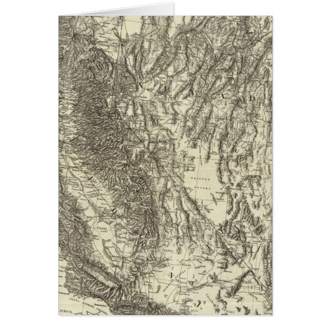 Kaart van Californië en Nevada (Voorkant)