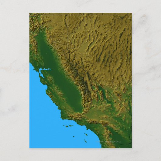 Kaart van Californië en Nevada 2 (Voorkant)
