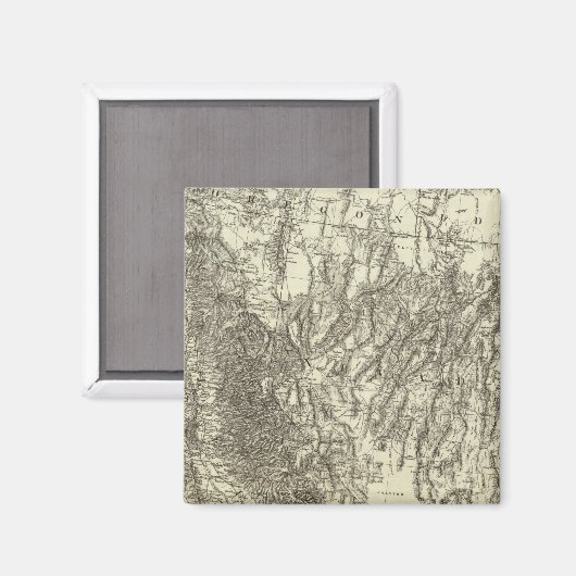 Kaart van Californië en Nevada Magneet (Voorkant / Achterkant)