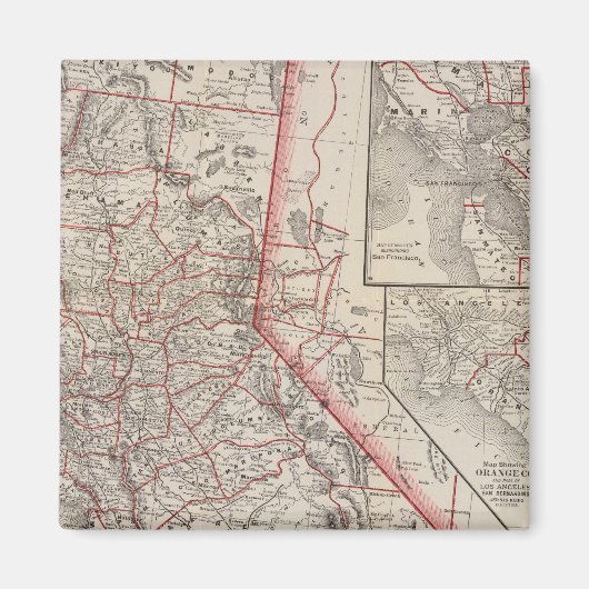 Kaart van Californië Magneet (Voorkant)