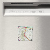Kaart van Californië Magneet (Insitu (Vaatwasser))