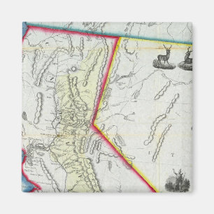 Kaart van Californië Magneet