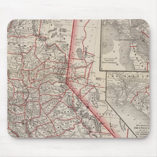 Kaart van Californië Muismat (Voorkant)