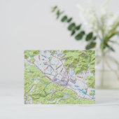 Kaart van Calistoga California (Staand voorkant)