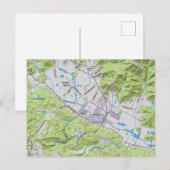 Kaart van Calistoga California (Voorkant / Achterkant)