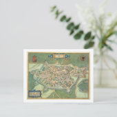 Kaart van Cambrai, van "Civitates Orbis Terrarum"  (Staand voorkant)