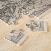 kaart van Cambridge England (1575) Legpuzzel (Zijkant)