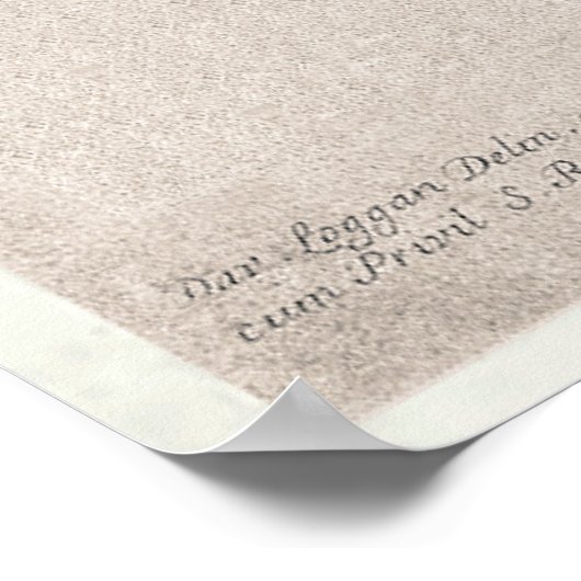  kaart van Cambridge England (1690) Poster (Hoek)