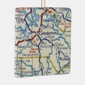kaart van Camdenton MO Keramisch Ornament (Rechts)
