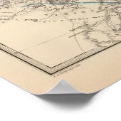 Kaart van Canaan Poster (Hoek)