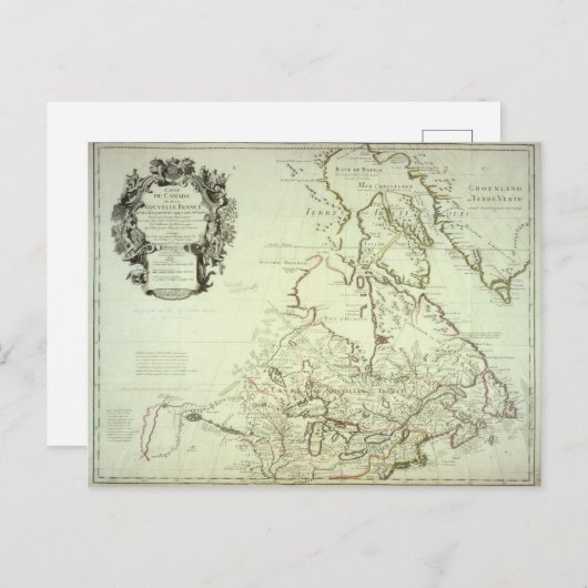 Kaart van Canada (Voorkant / Achterkant)